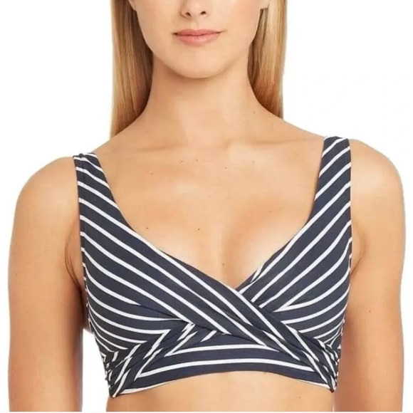 Sea Level Chamarel Cross Front Bikini Top in Night Sky - Picture 2 of 9